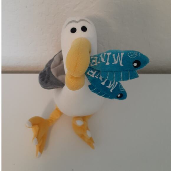 Disney Parks Sea Gull Nemo Mine Mine Mine Plush Approx 10" GUC - Picture 1 of 6